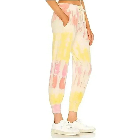 REVOLVE Electric & Rose Tie Dye Sweatpants Joggers Pink - Picture 3 of 15